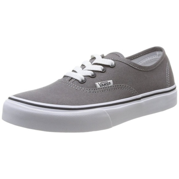 grey low top vans